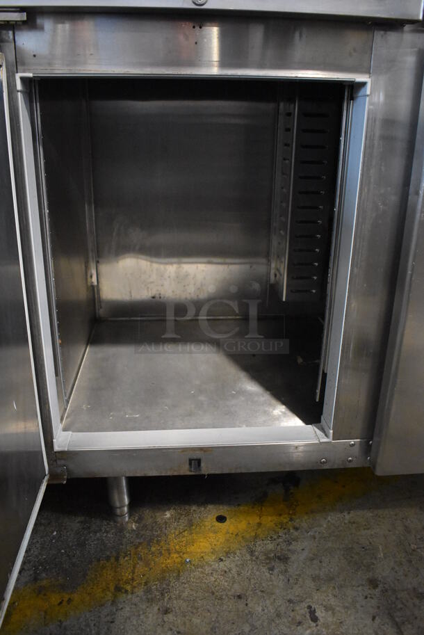 Hoshizaki RH2-SSB-HD Stainless Steel Commercial 4 Half Size Door Reach In Cooler. 115 Volts, 1 Phase. Tested and Working! - Image 6 of 9