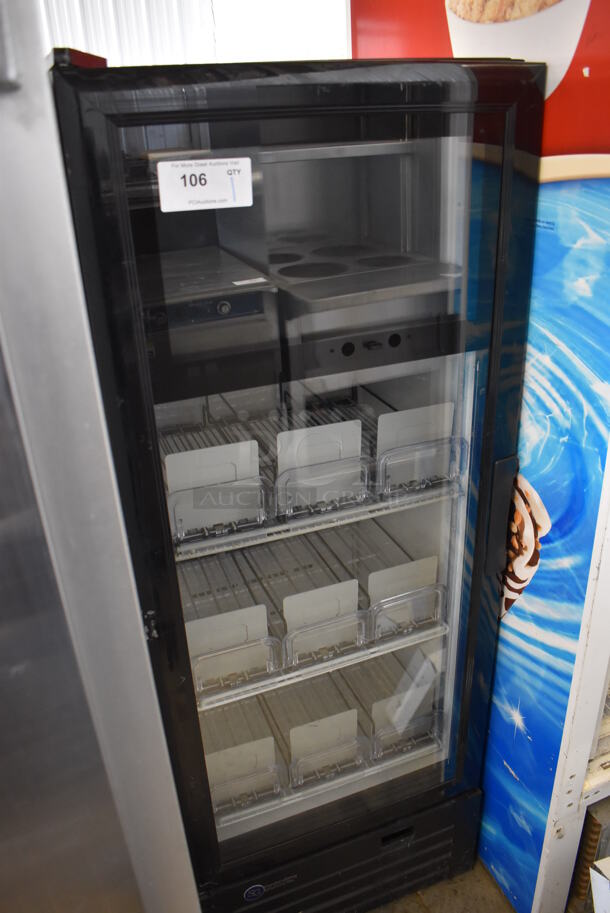 SG Merchandising Solutions SDH-12LCD-R Metal Commercial Single Door Reach In Cooler Merchandiser. 110 Volts, 1 Phase. 23x24x61. Cannot Test Due To Missing Power Switch - Image 3 of 5