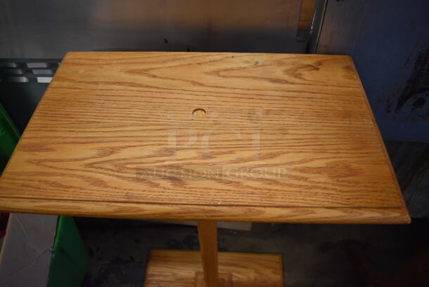 ALL ONE MONEY! Lot of 3 Various Wooden Podiums. Includes 22x22x45.5 - Image 10 of 11
