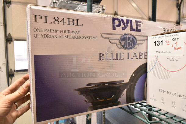 9 IN ORIGINAL BOX! Items Including Pyle Wakeboard Subwoofer Speaker System, NutriChef Crepe Maker, Lanzar AQ5CXW 5.25" 2-Way Marine Speakers Water Resistant White, Pyle PLG69.8 Eight Way Speakers, Masingo Karaoke Machine, Pyle PL84Bl Blue Label, Sun Ninja Sun Protection Tent. 9 Times Your Bid!  - Image 10 of 11