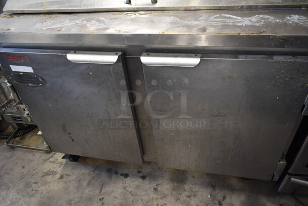 2013 Leader ESLM48S/C Stainless Steel Commercial Sandwich Salad Prep Table Bain Marie Mega Top on Commercial Casters. 115 Volts, 1 Phase. Tested and Working! - Image 3 of 7