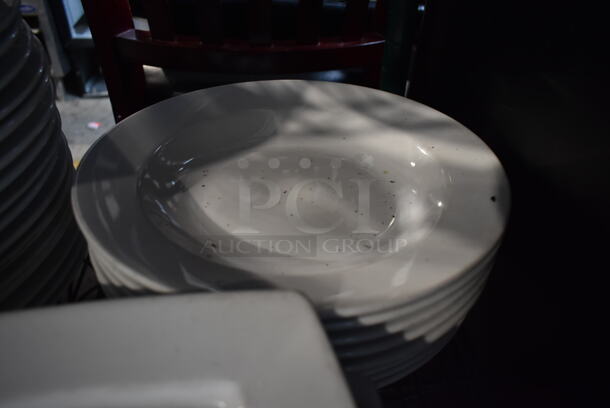 ALL ONE MONEY! Tier Lot of White Ceramic Plates. - Image 5 of 6