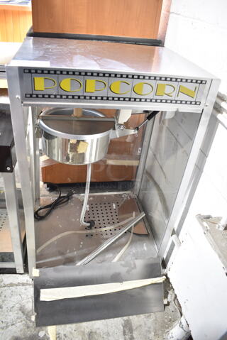 Metal Commercial Countertop Popcorn Machine Merchandiser. Tested and Working!