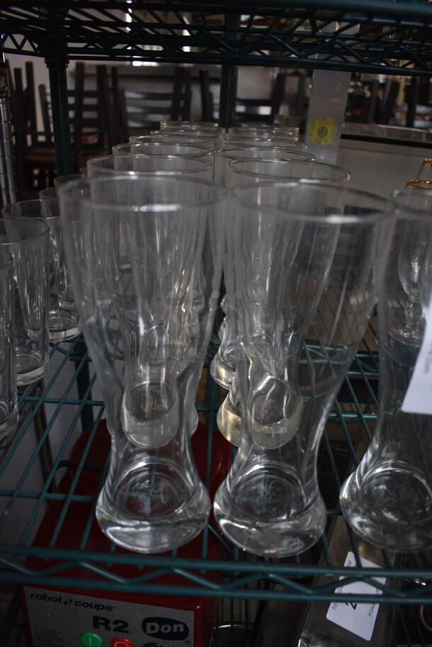 15 Beverage Glasses. 3.5x3.5x9. 15 Times Your Bid!