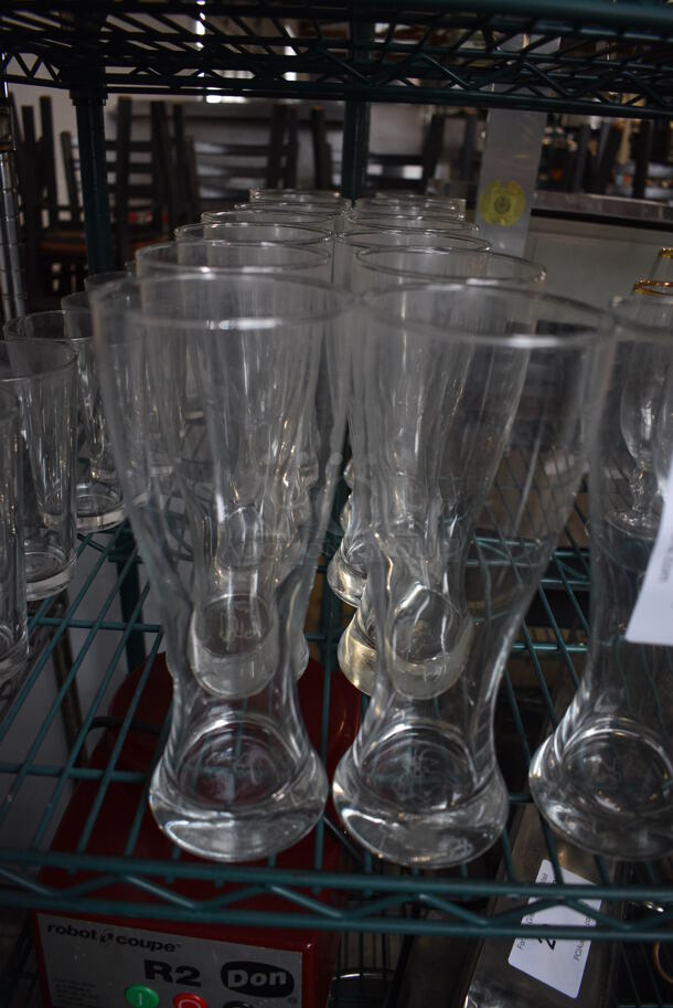 15 Beverage Glasses. 3.5x3.5x9. 15 Times Your Bid! - Image 1 of 3