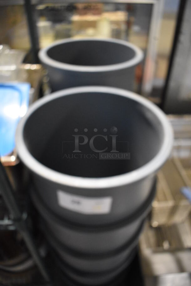 12 BRAND NEW! Rubbermaid Gray Poly Round Trash Cans. 13.5x13.5x27. 12 Times Your Bid! - Image 2 of 4