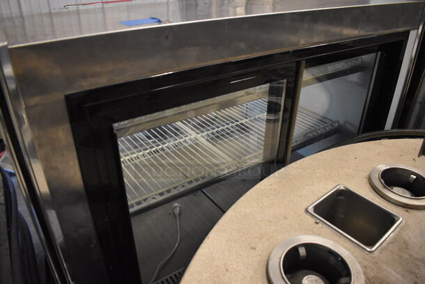 2017 Leader CVK48 S/C Stainless Steel Commercial Floor Style Deli Display Case Merchandiser. 115 Volts, 1 Phase. 48x35x51. Tested and Working! - Image 5 of 6