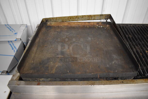 Imperial Stainless Steel Commercial Natural Gas Powered Charbroiler Grill w/ Griddle. 48x32x14 - Image 3 of 6