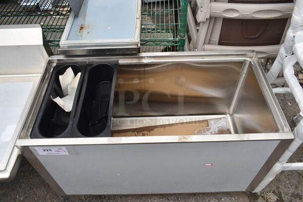BRAND NEW SCRATCH AND DENT! Stainless Steel Ice Bin. - Item #1114789