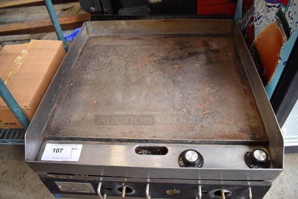 Star 624 Stainless Steel Commercial Countertop Propane Gas Powered Flat Top Griddle. 24x26x14 - Image 3 of 6