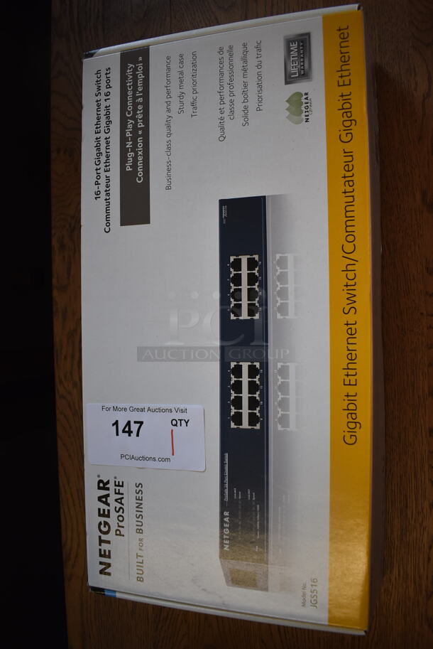 BRAND NEW IN BOX! Netgear ProSafe 16 Port Gigbit Switch. 13x7x2 - Image 6 of 6