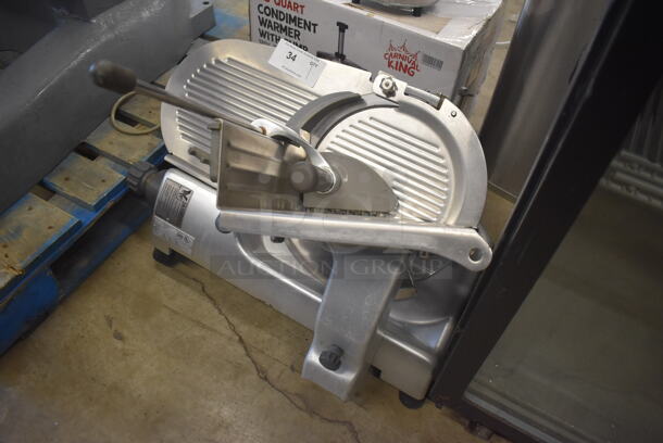 Hobart 2812 Stainless Steel Commercial Countertop Meat Slicer. 120 Volts, 1 Phase. 27x27x25. Tested and Working! - Image 3 of 6