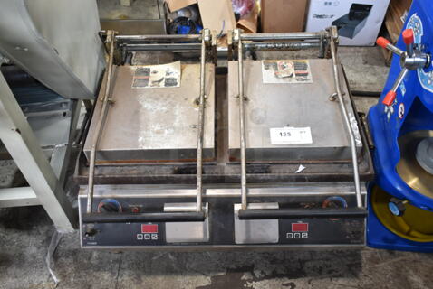 Star Pro Max Stainless Steel Commercial Countertop Double Panini Press. 208/240 Volts, 1 Phase.