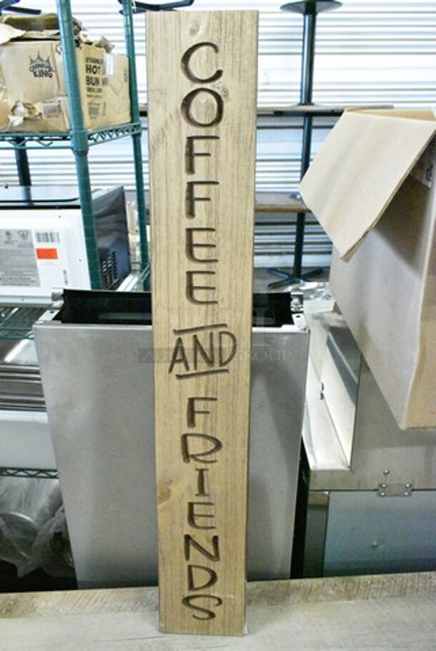 3 Various Decorative Signs; Farmhouse, Welcome and Coffee and Friends. 3 Times Your Bid!  - Image 2 of 8