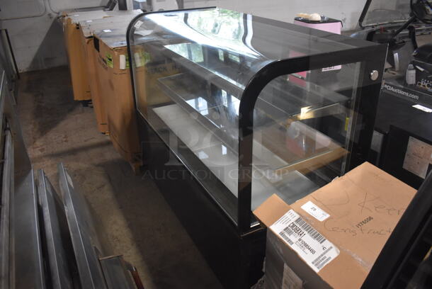 Avantco 193BC60HCB Commercial Floor Style Electric Powered Curved Glass Black Refrigerated Bakery Display Case. 110-120V. Tested And Powers On But Does Not Get Cold - Image 3 of 6