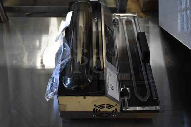 BRAND NEW SCRATCH AND DENT! Galaxy 177GVME16SS Vacuum Packaging Machine with 16" Seal Bar, Roll Cutter and Dual Piston Pump. 120 Volts, 1 Phase. Tested and Working! - Image 5 of 6