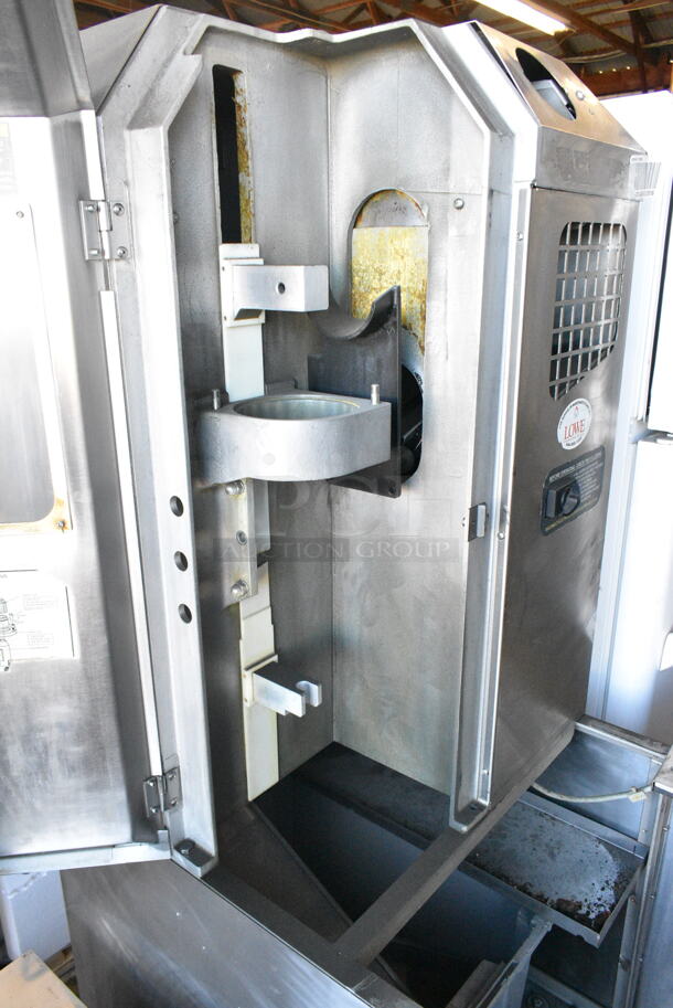 Fresh N Squeeze POS-1 Stainless Steel Commercial Floor Style Automatic Citrus Juicer on Commercial Casters. 120 Volts, 1 Phase. Tested and Working! - Image 4 of 6