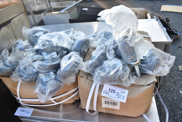 ALL ONE MONEY! Lot of 30 BRAND NEW SCRATCH AND DENT! Regency 4605MPBX Commercial Casters.  - Image 2 of 6