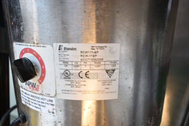 2 APW Wyott RCW111-SP Stainless Steel Commercial Countertop Soup Warmer. 120 Volts, 1 Phase. 2 Times Your Bid! Tested and Working! - Image 7 of 9