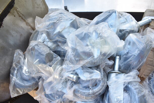 ALL ONE MONEY! Lot of 30 BRAND NEW SCRATCH AND DENT! Regency 4605MPBX Commercial Casters.  - Image 4 of 6