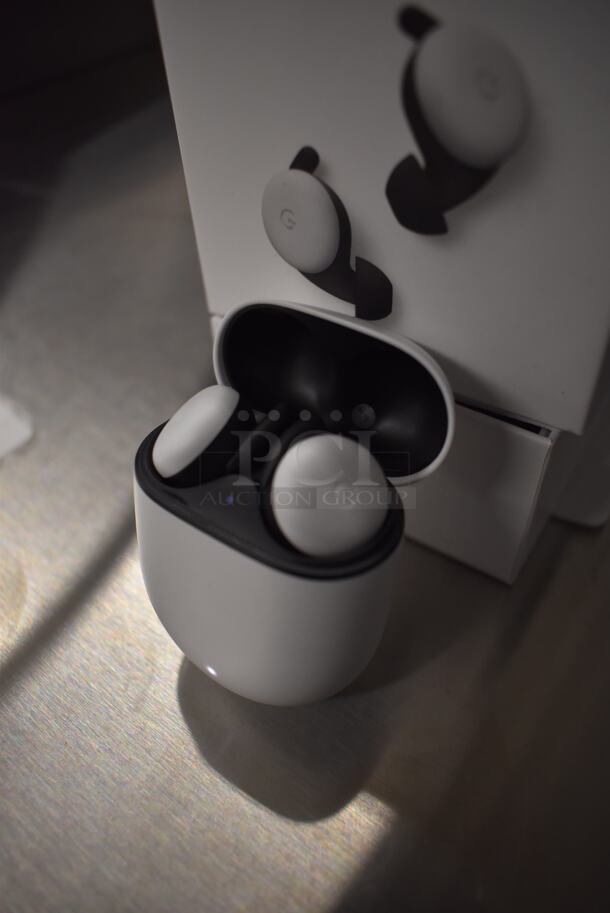 IN ORIGINAL BOX! Google Pixel Ear Buds in Case.  - Image 2 of 5