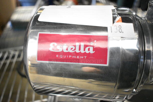 BRAND NEW SCRATCH AND DENT! Estella 348CG12 Stainless Steel Commercial Countertop Hard Cheese Grater. 120 Volts, 1 Phase. Tested and Working! - Image 4 of 5