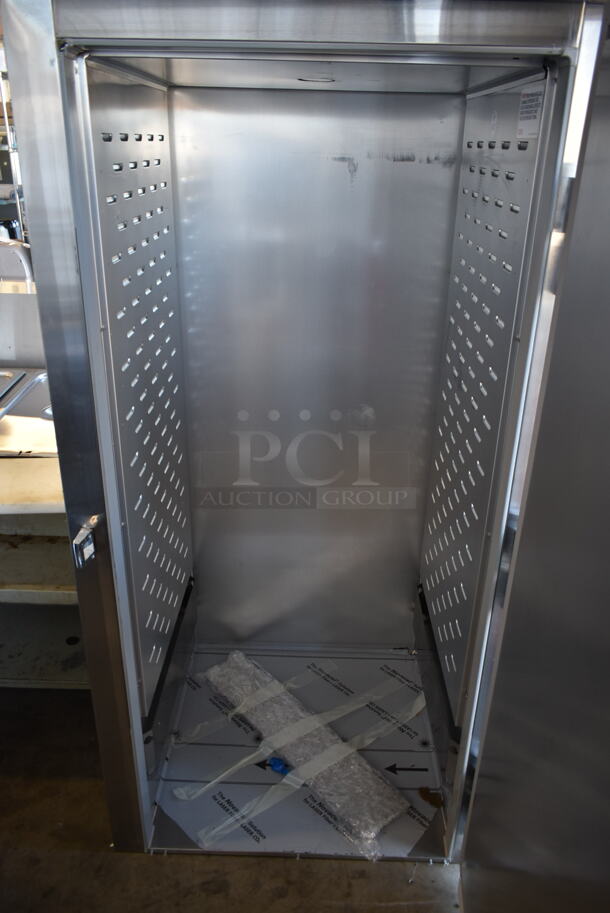 BRAND NEW SCRATCH AND DENT! 2022 Continental D1RINSA Stainless Steel Commercial Single Door Roll In Rack Cooler. 115 Volts, 1 Phase. Tested and Working! - Image 4 of 6