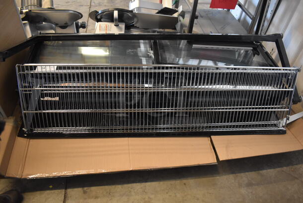 Avantco BCS-60-HC Black Refrigerated Square Countertop Bakery Display Case Merchandiser. For Parts. See Pictures for Damage - Image 2 of 6