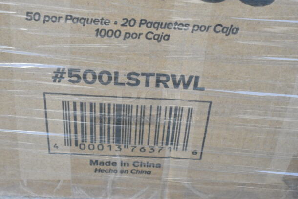 55 BRAND NEW Boxes Including 3 Box 394365XL Noble Products Powder-Free Disposable Clear Vinyl Gloves for Foodservice - Extra Large - 1000/Case, 347RPBD10WHG Visions 10" White Plastic Plate with Gold Bands - 120/Case, 500LSTRWL Choice 9, 12, 16, 20, and 24 oz. Clear Sip-Through Lid with Extra-Wide Opening - 1000/Case, 127RD32COMBO Choice 32 oz. Customizable Microwavable Clear Round Deli Container and Lid Combo Pack - 250/Case, 129MCR16W Choice 16 oz. White 6 1/4" Round Microwavable Heavy Weight Container with Lid - 150/Case, 4 Box 433NHT109 Choice 1/6 Standard Size Beige "Thank You" Script Heavy-Duty Plastic T-Shirt Bag - 600/Case, 394365S Noble Products Powder-Free Disposable Clear Vinyl Gloves for Foodservice - Small - 1000/Case, 394345L Noble NexGen Powder-Free Disposable Black Hybrid 3 Mil Thick Gloves - Large - 1000/Case, 5 Box 5002BNAPBLK Choice Black 2-Ply Customizable Beverage / Cocktail Napkin - 1000/Case, 1501405NAT Choice 2 3/4" x 10" Kraft Disposable Silverware / Bakery / Churro Bag - 2000/Case, 500LSTRWL Choice 9, 12, 16, 20, and 24 oz. Clear Strawless / Sip Lid - 1000/Case. 55 Times Your Bid!  - Image 9 of 12