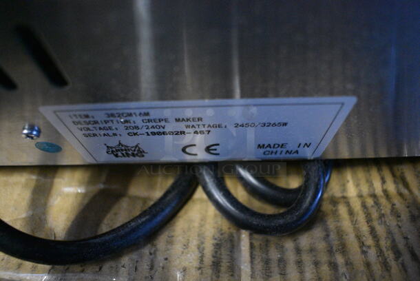 BRAND NEW SCRATCH AND DENT! Carnival King CM16 Stainless Steel Commercial Countertop Crepe Maker. 208/240 Volts, 1 Phase. 18x18x6. Tested and Working! - Image 8 of 8