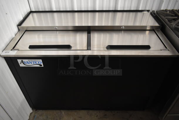 BRAND NEW SCRATCH AND DENT!  2023 Avantco 178GF50HC Stainless Steel Commercial Back Bar Bottle Cooler w/ 2 Sliding Lids. 115 Volts, 1 Phase. Tested and Working! - Image 2 of 6