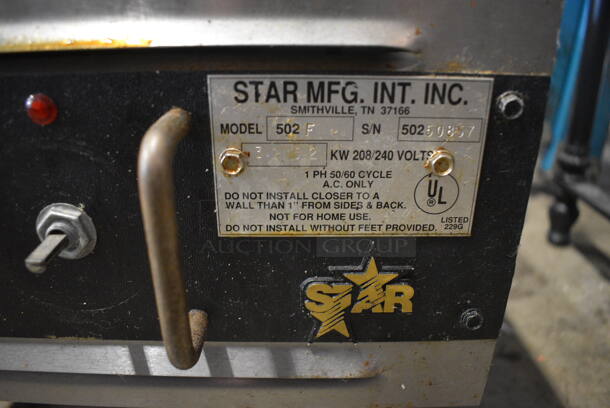 Star Model 502F Stainless Steel Commercial Countertop Electric Powered 2 Burner Hot Plate Range. 208/240 Volts. 12x24x13 - Image 3 of 5