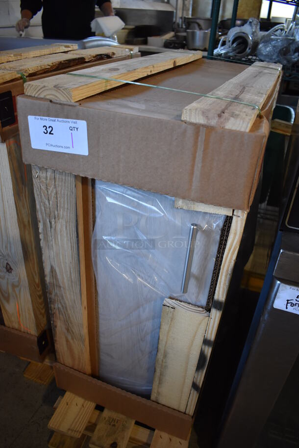 BRAND NEW IN CRATE! Royston 62091077-296 Gray Wood Pattern Cabinet. 12x29x27 - Image 3 of 10