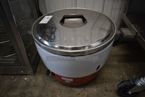 BRAND NEW SCRATCH AND DENT! Kashiwa Metal Commercial Countertop Gas Powered Rice Cooker.  - Image 1 of 5