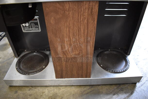 Bunn VPS Stainless Steel Commercial Countertop 2 Burner Coffee Machine w/ Poly Brew Basket. 120 Volts, 1 Phase. 23x8x19 - Image 4 of 5