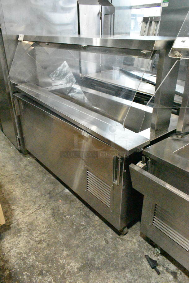 Vollrath 36165-00001-EFA Stainless Steel Refrigerated Buffet Station on Commercial Casters. 120 Volts, 1 Phase. Tested and Working!
 - Image 2 of 12