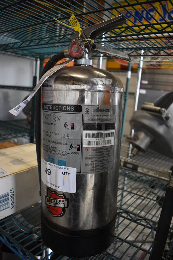 Buckeye Wet Chemical Fire Extinguisher. 7x8x18 - Image 2 of 3
