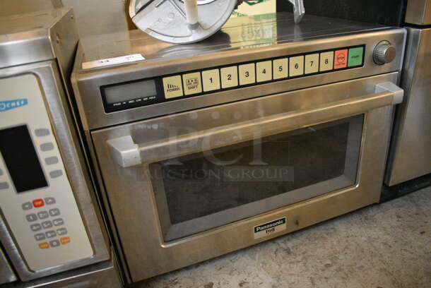 Panasonic Pro II NE-3280 Stainless Steel Commercial Countertop Microwave Oven. 26x23x19 - Image 3 of 6