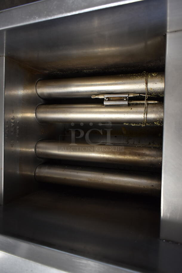 Pitco Frialator Stainless Steel Commercial Natural Gas Powered Floor Style Deep Fat Fryer.  - Image 3 of 7