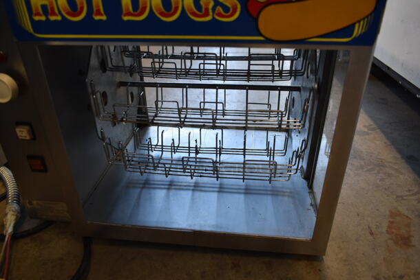 American Permanent Ware DR-1A Stainless Steel Commercial Countertop Hot Dog Rotisserie Merchandiser. 120 Volts, 1 Phase. Tested and Working! - Image 4 of 5