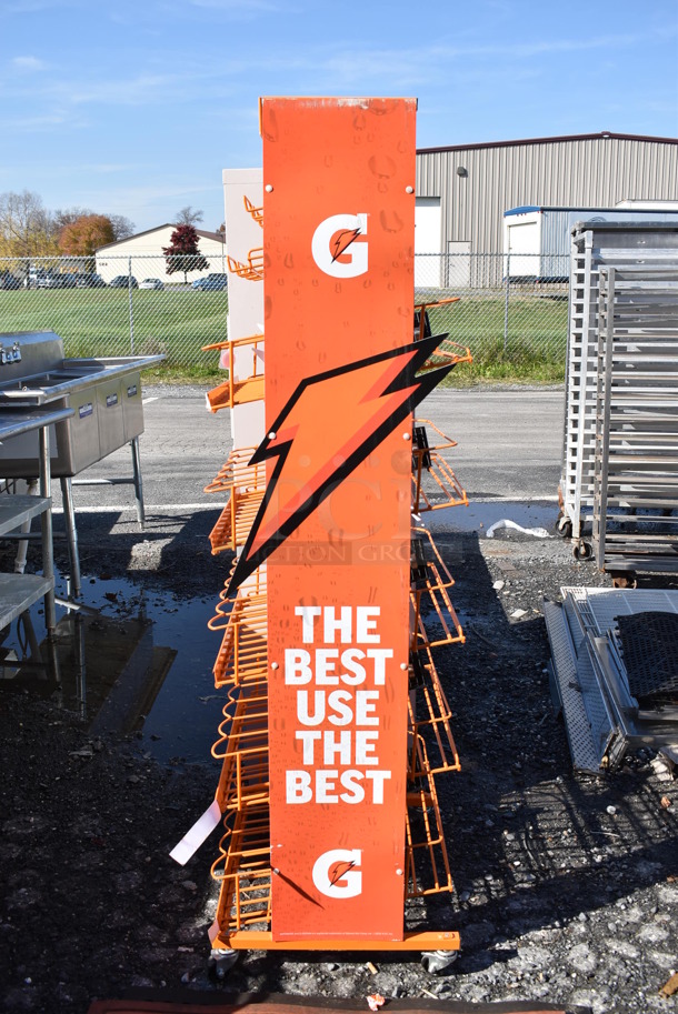 Orange Metal Rack. 24x20x66 - Image 3 of 6