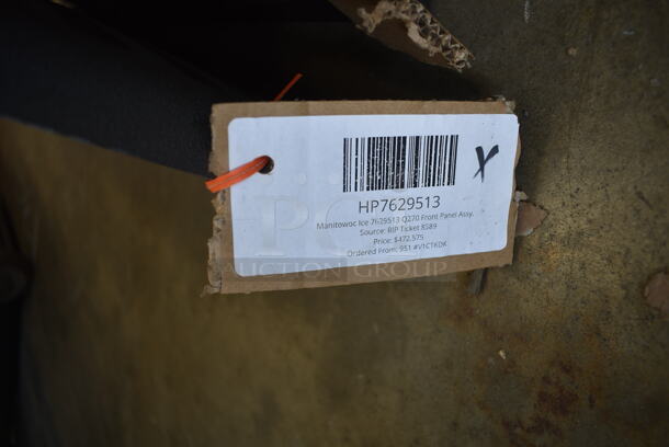 ALL ONE MONEY! Lot of 3 Pieces to Ice Machine; HP7602503 Manitowoc Ice 7602503 Top Rail Trim - Front, 0 Manitowoc Ice 7629153 Front Panel Assy, HP7629513 Manitowoc Ice 7629513 Q270 Front Panel Assy. - Image 8 of 8