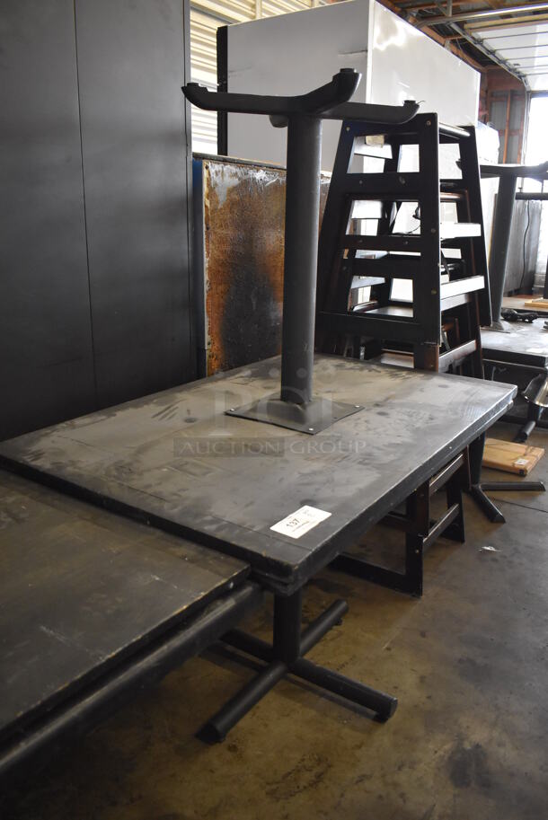 2 Black Wooden Dining Tables. 48x30x30. 2 Times Your Bid! - Image 4 of 5