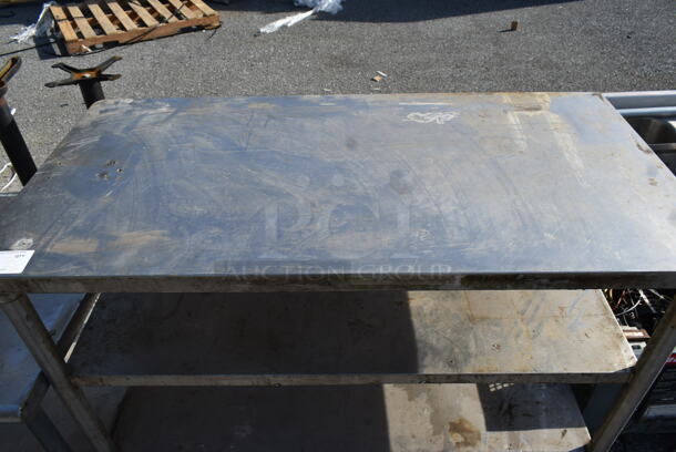 Stainless Steel Table w/ 2 Under Shelves. - Image 2 of 5