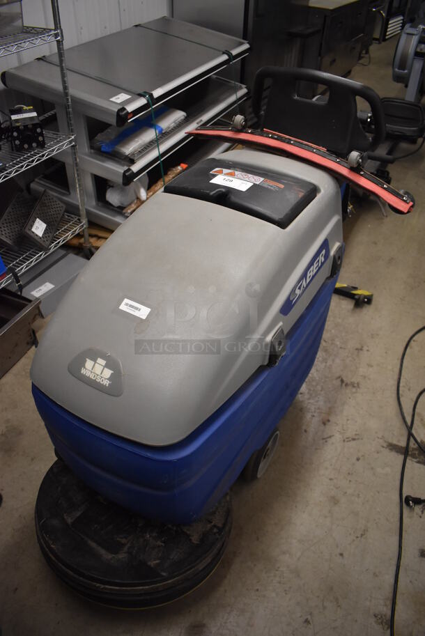 Windsor Saber Metal Commercial Floor Cleaning Machine. 20x51x44. Cannot Test Due To Missing Battery - Image 4 of 10