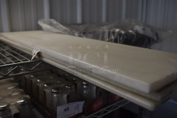 3 White Cutting Boards. 32x8x0.5. 3 Times Your Bid! - Image 3 of 3