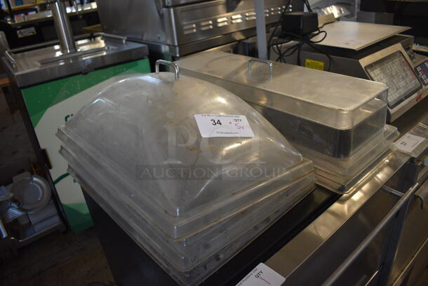 ALL ONE MONEY! Lot of 5 Clear Poly Dome Covers. 14x21.5x8, 10x26.5x7 - Image 2 of 4