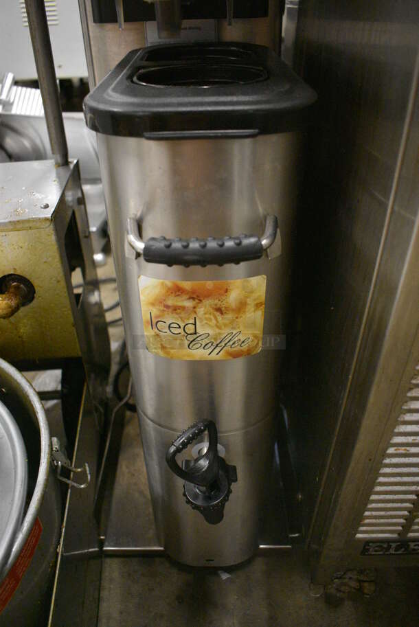 2012 Bunn Model ITCB-DV Stainless Steel Commercial Countertop Iced Tea Machine w/ Beverage Holder Dispenser and Poly Brew Basket. 120 Volts, 1 Phase. 12x24x34.5 - Image 4 of 5