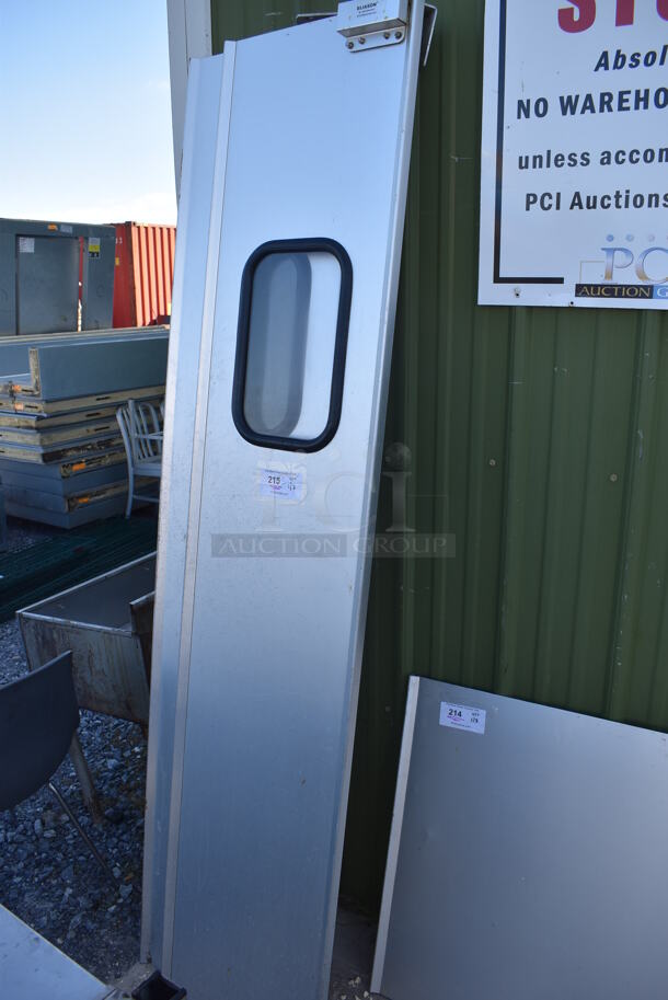2 Eliason Metal Commercial Swinging Kitchen Doors. 17x3x82. 2 Times Your Bid! - Image 1 of 6