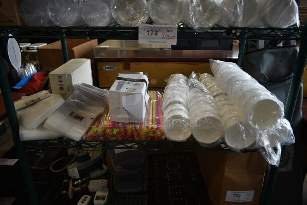 ALL ONE MONEY! Two Tier Lot of Various Items Including Lids and Cups - Image 2 of 5